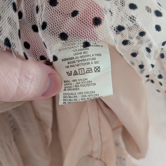 Anthropologie Maeve Strapless Polka Dot Tulle Midi Dress - Picture 10 of 15